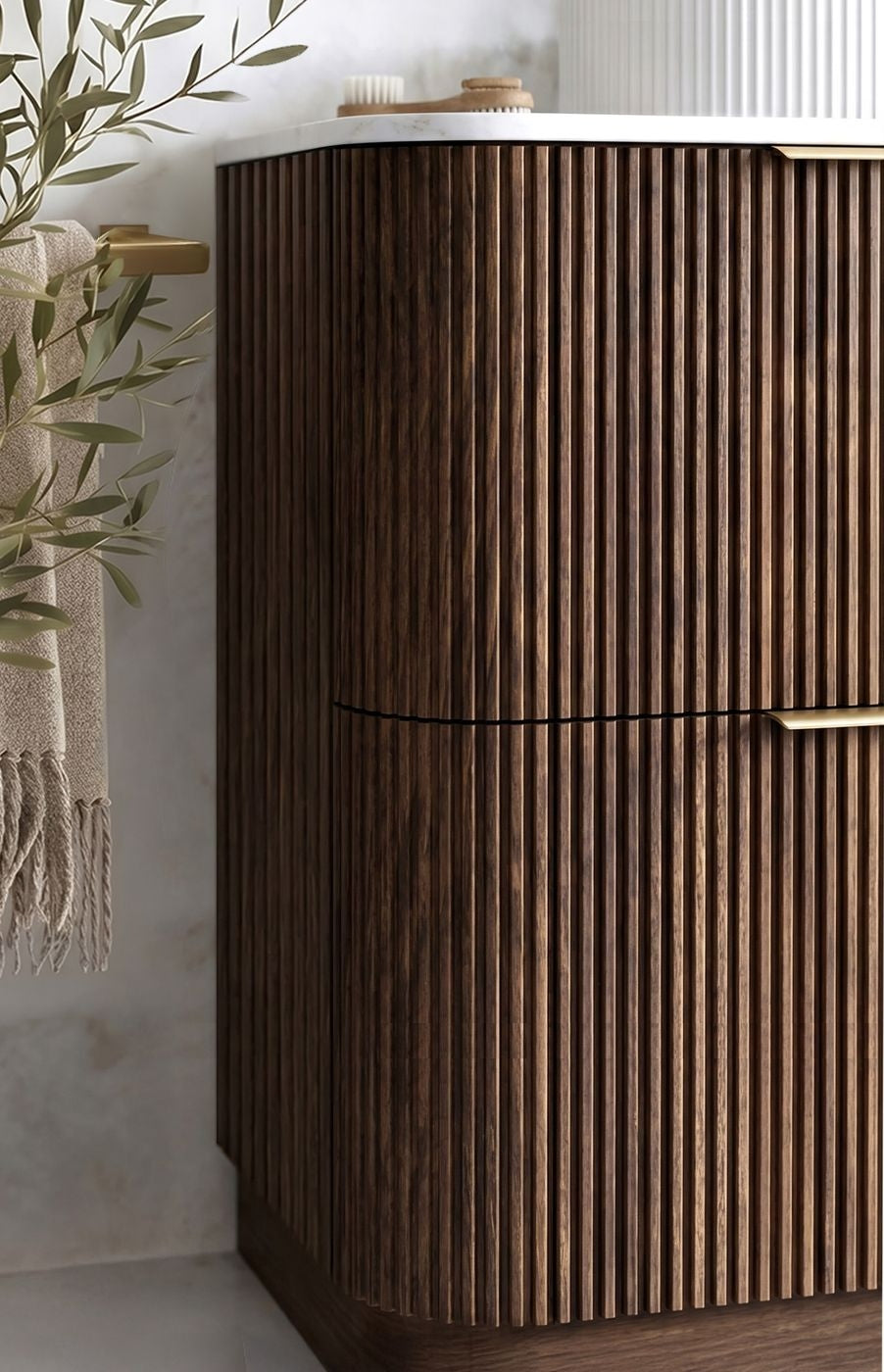Havana 1500mm Sable Walnut Free Standing Cabinet