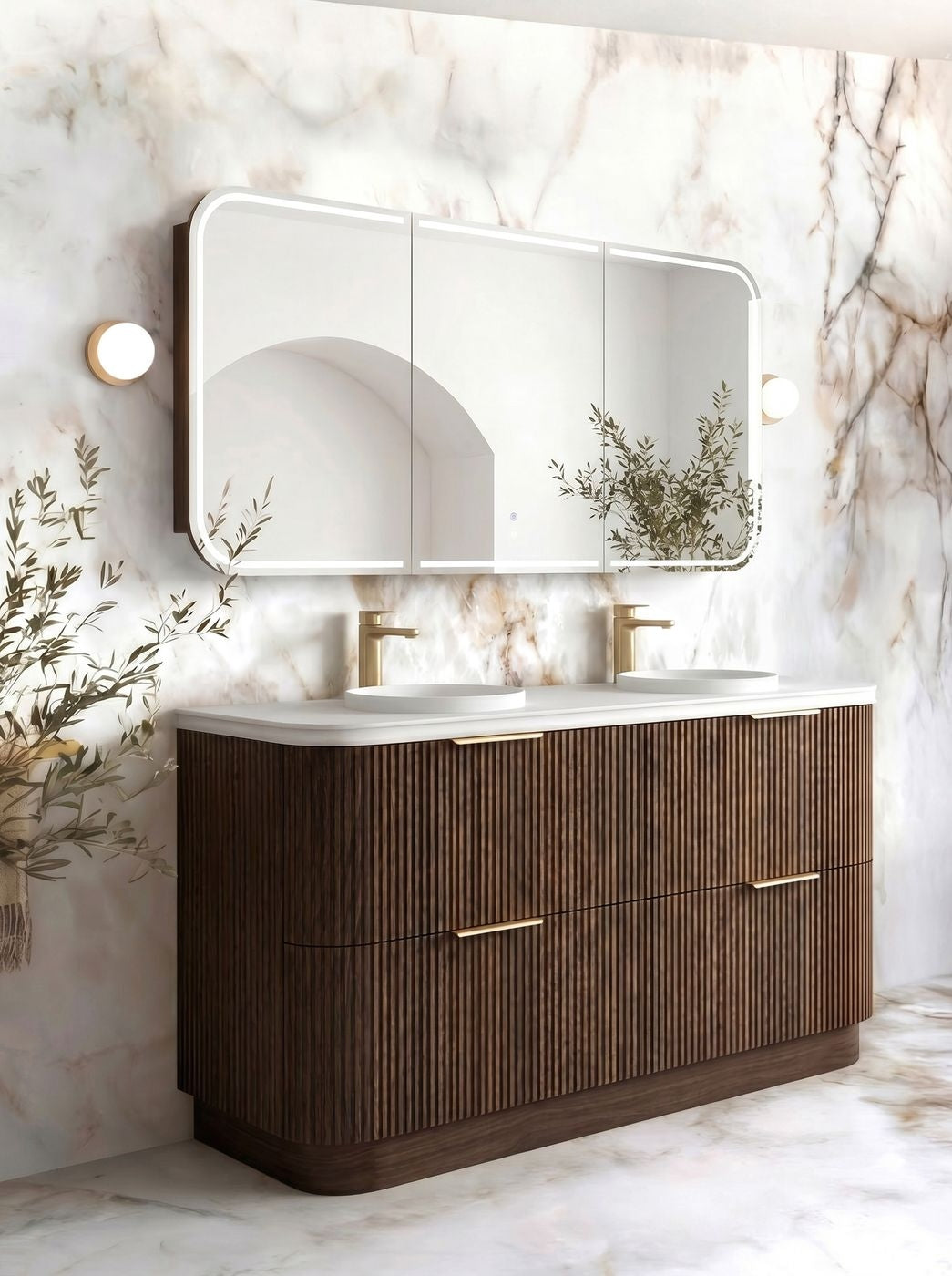 Havana 1800mm Sable Walnut Free Standing Cabinet