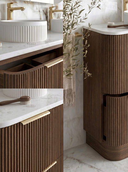 Havana 1800mm Sable Walnut Free Standing Cabinet