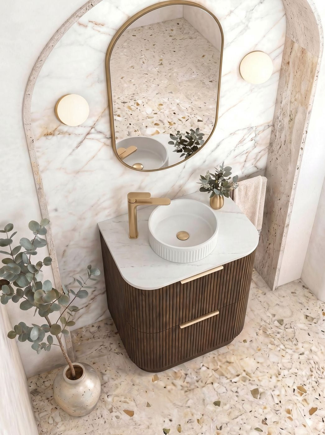 Havana 600mm Sable Walnut Free Standing Cabinet