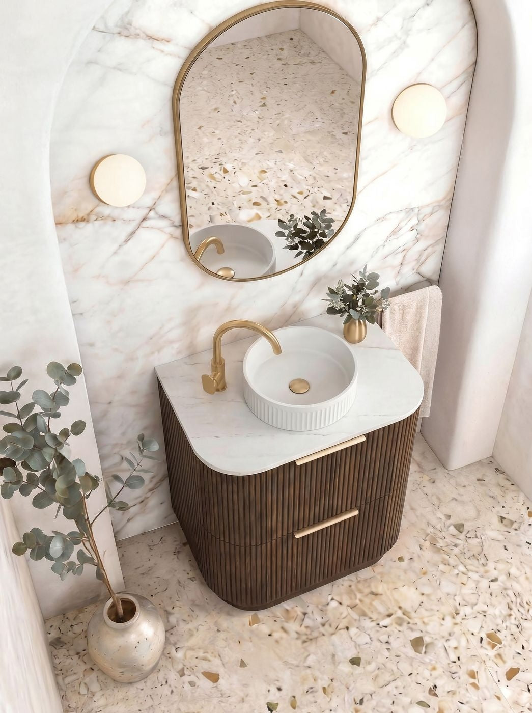 Havana 750mm Sable Walnut Free Standing Cabinet