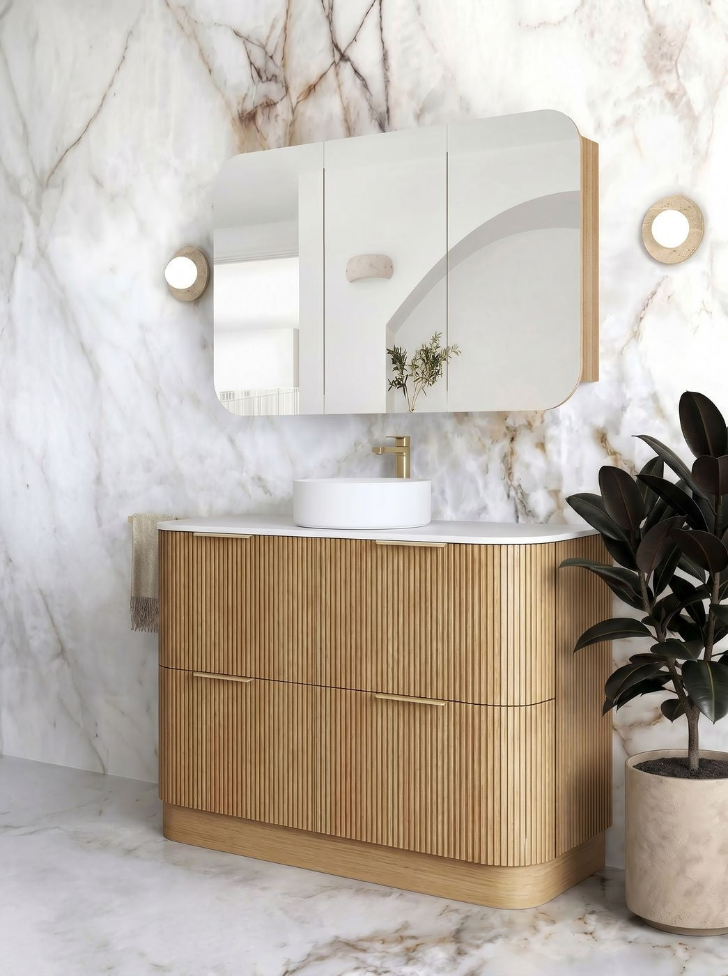 Havana 1200mm Woodland Oak Free Standing Cabinet
