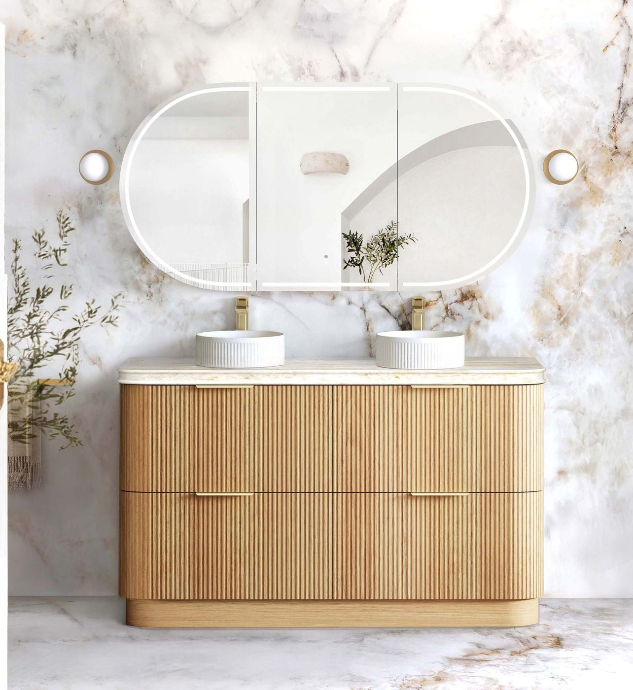 Havana 1500mm Woodland Oak Free Standing Cabinet