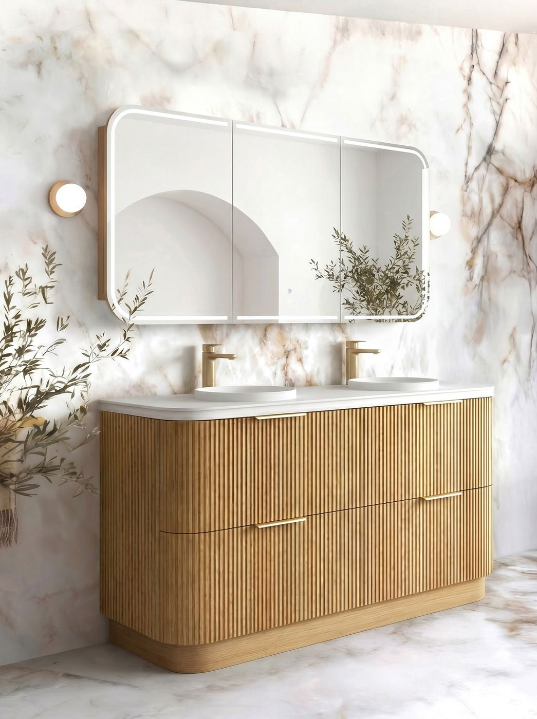 Havana 1800mm Woodland Oak Free Standing Cabinet