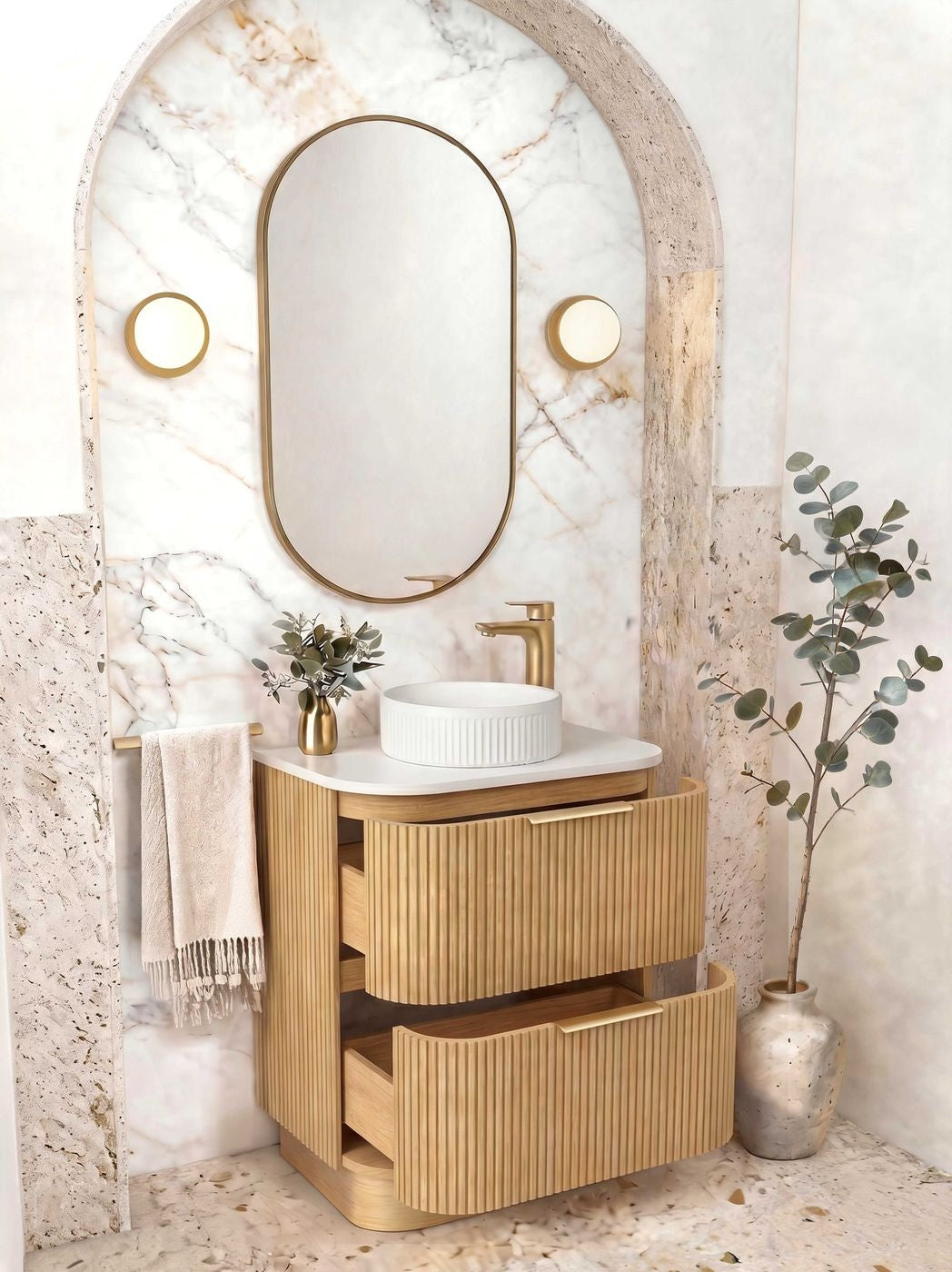 Havana 600mm Woodland Oak Free Standing Cabinet