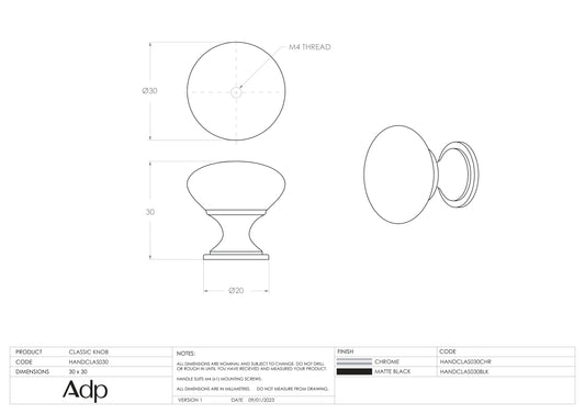 HANDCLAS030CHR