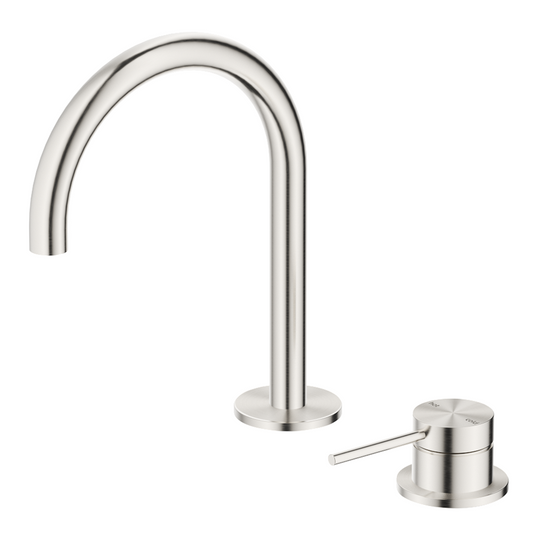Mica Basin Hob Spout & Mixer - Brushed Nickel - (BOM)