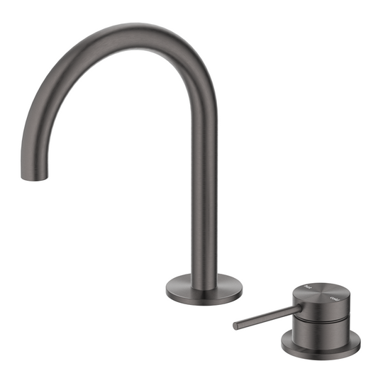 Mica Basin Hob Spout & Mixer - Gunmetal - (BOM)