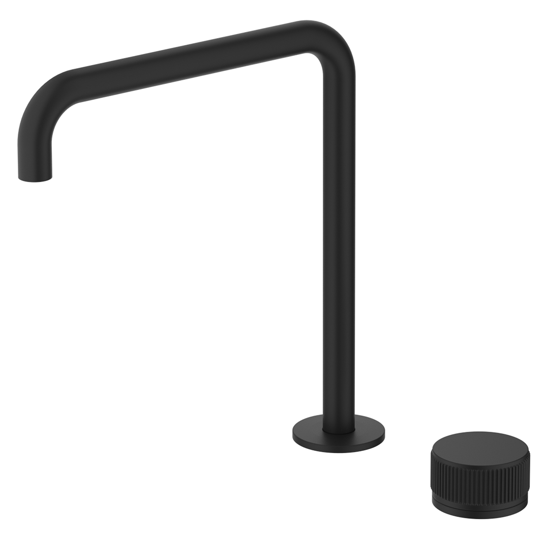 Mica Tall Hob Spout & Mixer - Black - (BOM)