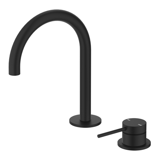 Mica Basin Hob Spout & Mixer - Black - (BOM)