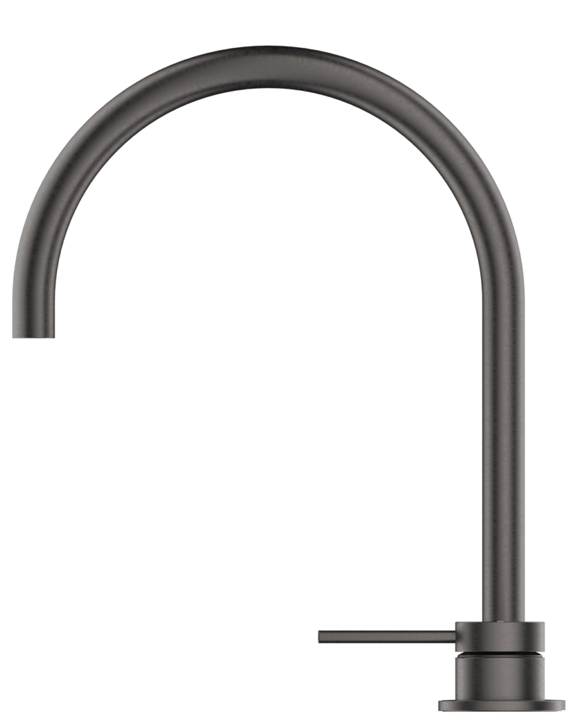Mica Tall Hob Spout & Mixer - Gunmetal - (BOM)