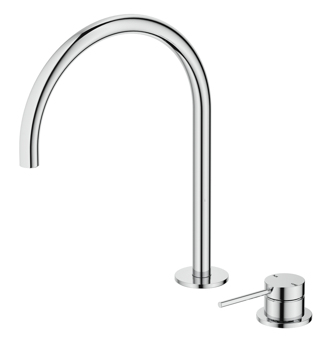 Mica Tall Hob Spout & Mixer - Chrome - (BOM)