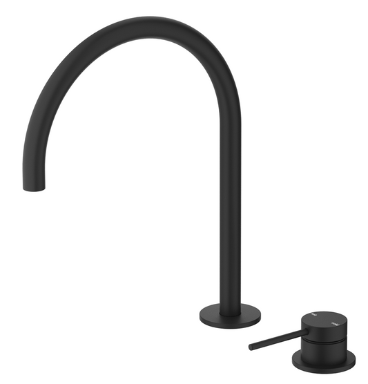Mica Tall Hob Spout & Mixer - Black - (BOM)