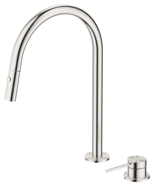 Mica PO Kitchen Hob Spout & Mixer - Brushed Nickel - (BOM)