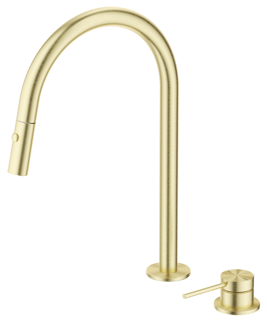 Mica PO Kitchen Hob Spout & Mixer - French Gold - (BOM)