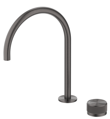 Mica Tall Hob Spout & Mixer - Gunmetal - (BOM)