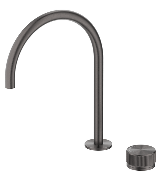 Mica Tall Hob Spout & Mixer - Gunmetal - (BOM)