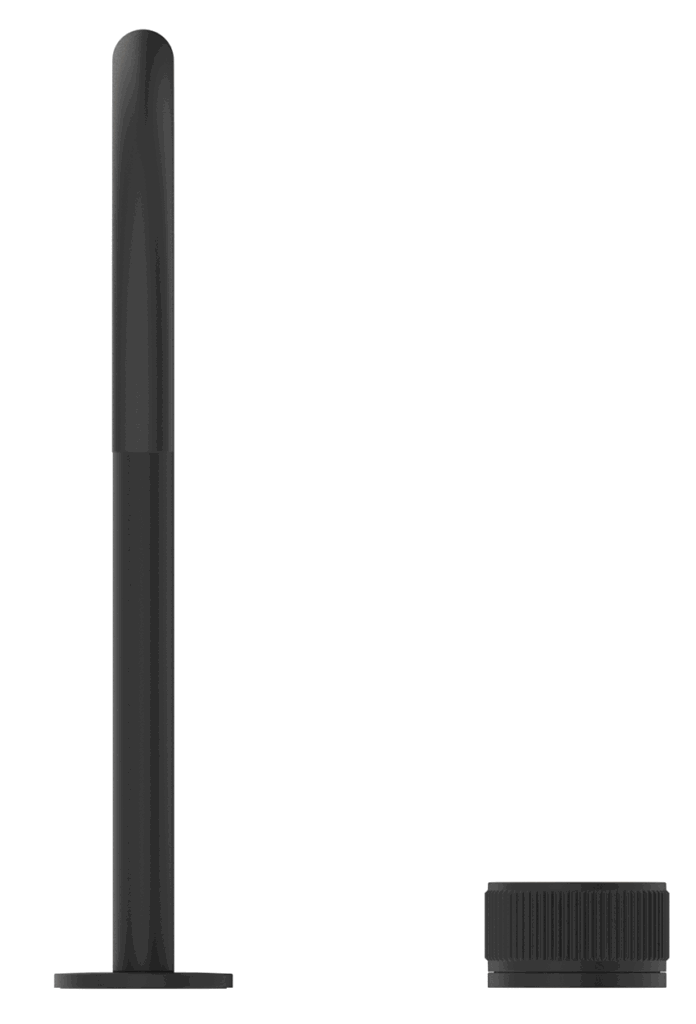 Mica Tall Hob Spout & Mixer - Black - (BOM)
