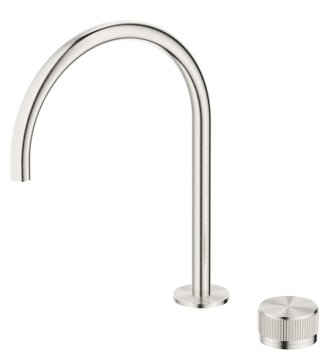 Mica Tall Hob Spout & Mixer - Brushed Nickel - (BOM)