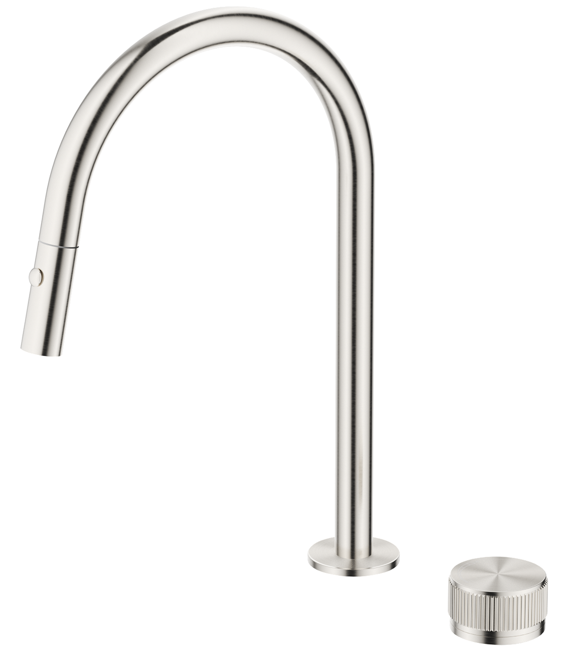Mica PO Kitchen Hob Spout & Mixer - Brushed Nickel - (BOM)