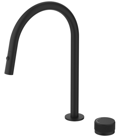 Mica PO Kitchen Hob Spout & Mixer - Black - (BOM)