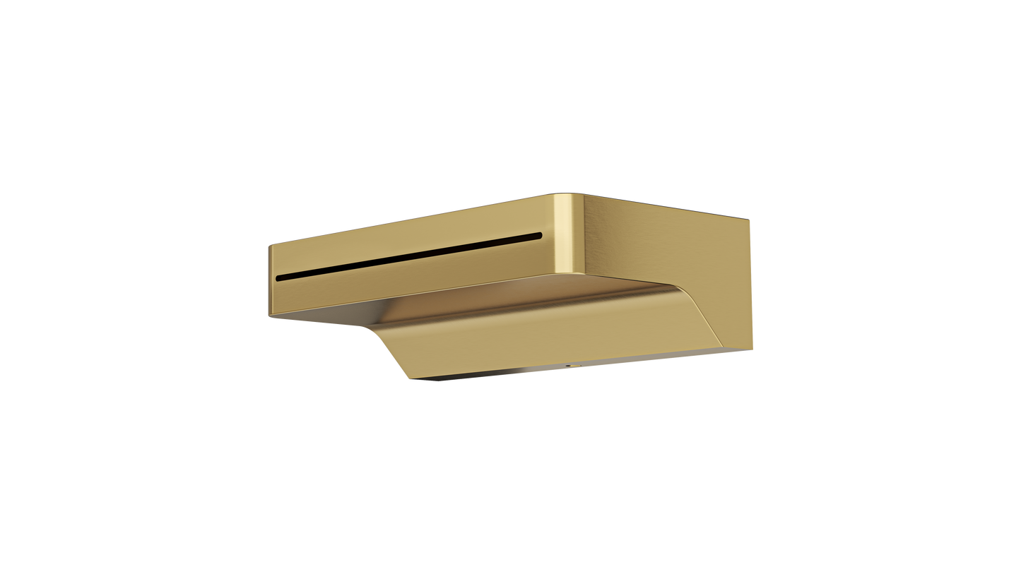 Hugo Waterfall Bath Spout - Brushed Brass