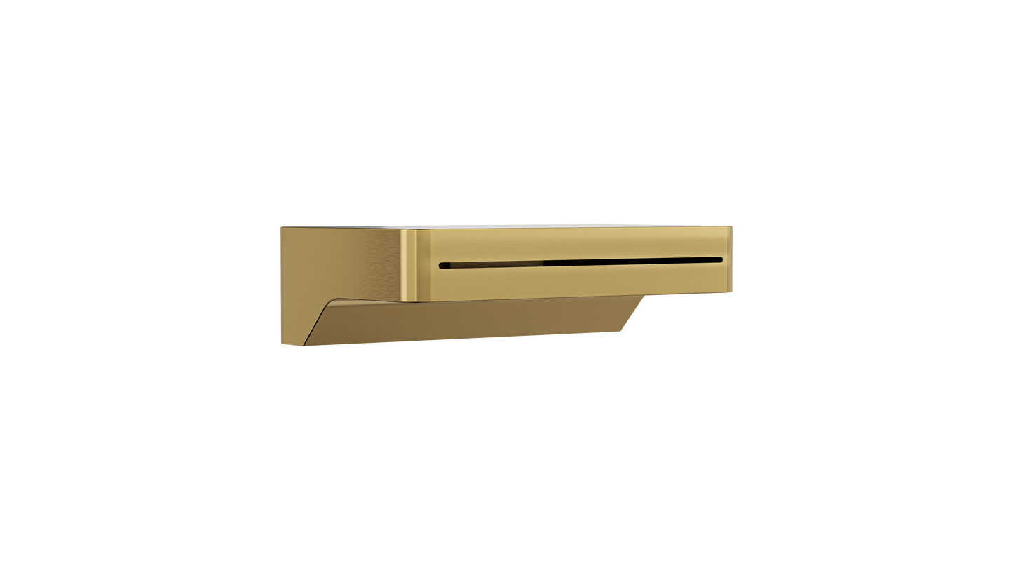 Hugo Waterfall Bath Spout - Brushed Brass