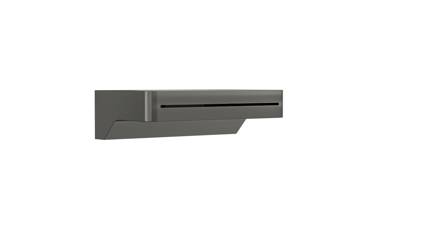 Hugo Waterfall Bath Spout - Gunmetal