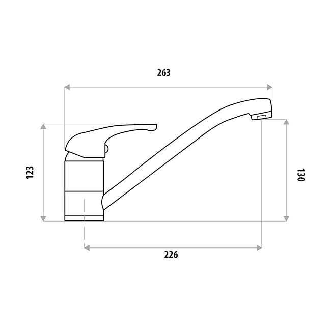 SYDENHAM Sink Mixer 40mm - Chrome