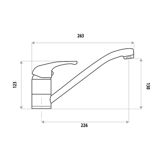 SYDENHAM Sink Mixer 40mm - Chrome