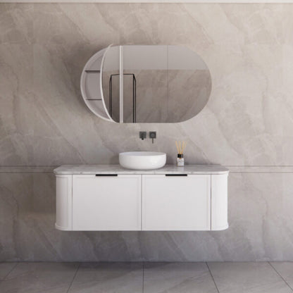 1500mm *Matt white plywood              * Big curved edge shaker style                       *1 tier  2 big drawers   2 side drawers                   * Wall Hung