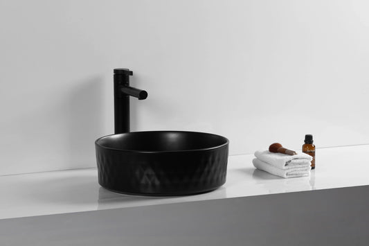 Matt Black 
Above Counter Basin 360*360*120