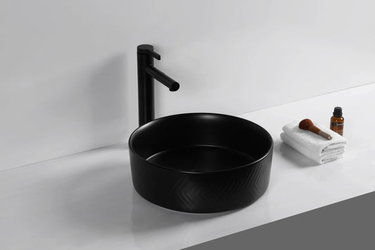 Matt Black 
Above Counter Basin 360*360*120