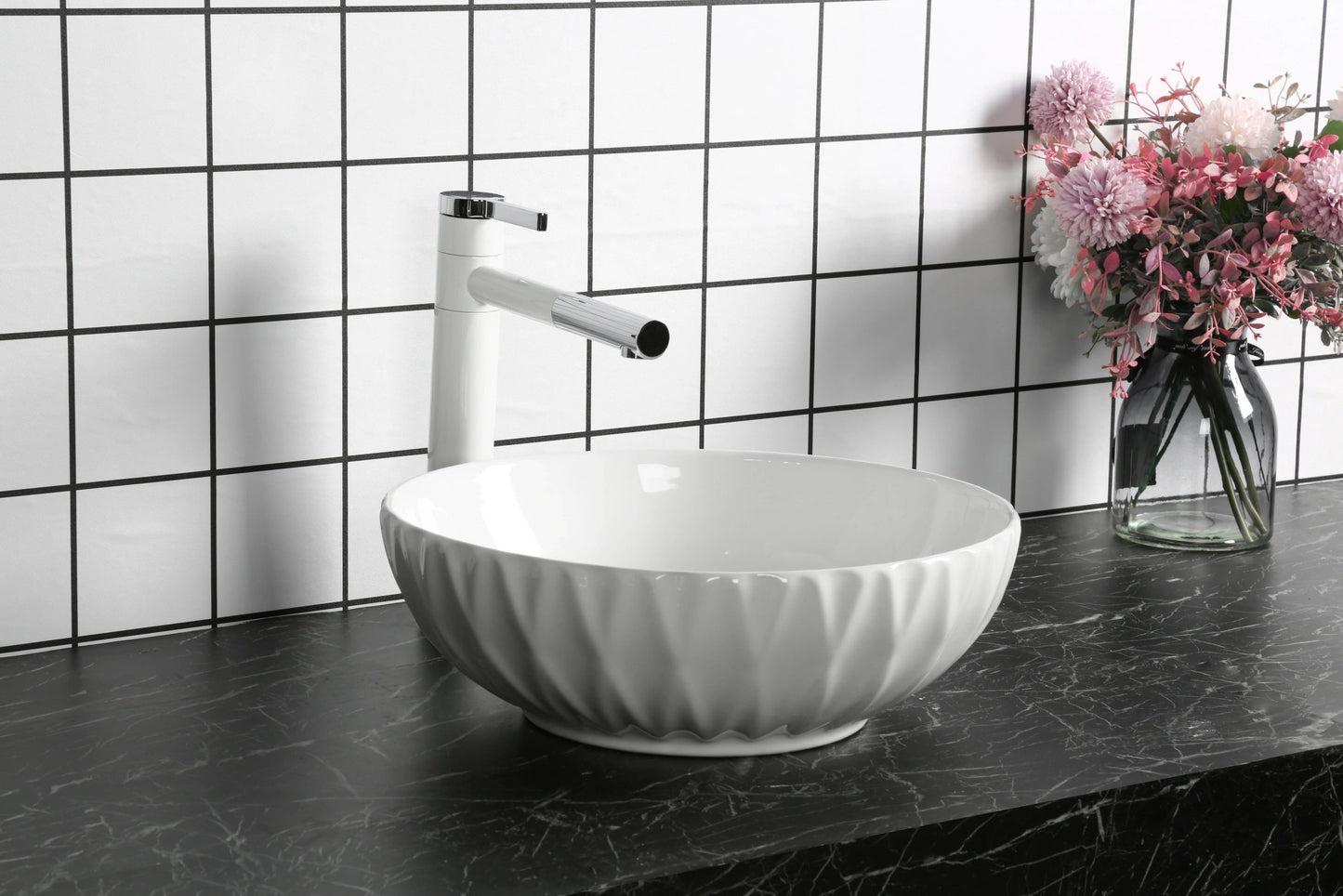 Gloss White 
Above Counter Basin 400*400*130