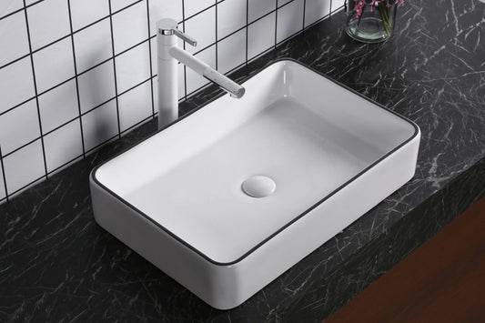 Gloss White / 
Black Edge
Above Counter Basin 610*410*120