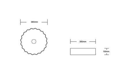 Gloss White
Above Counter Basin 385*385*110