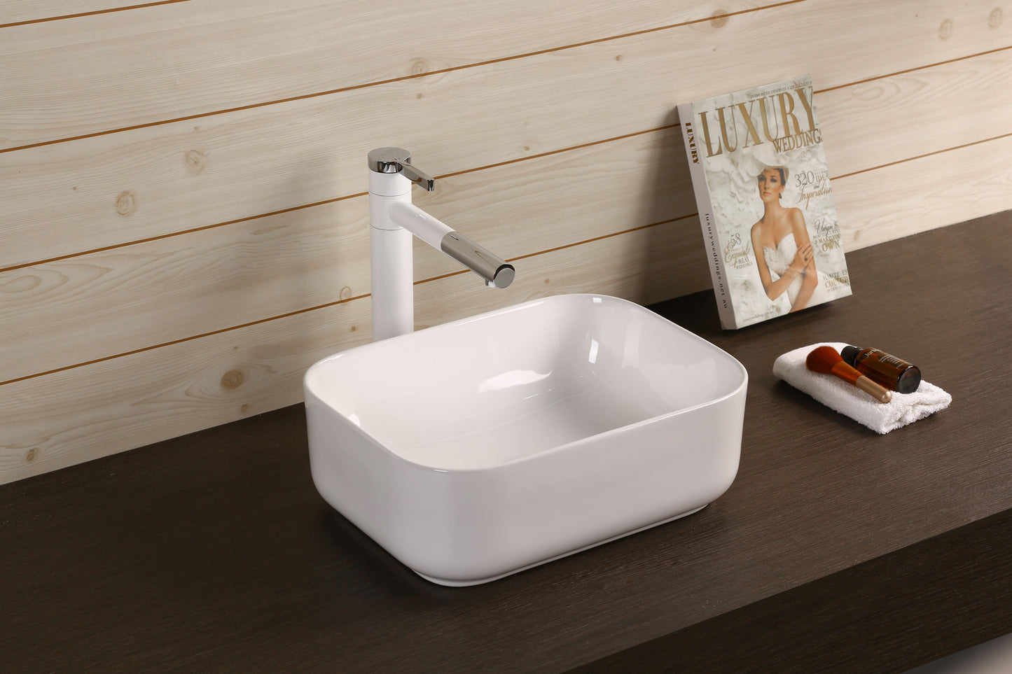 Gloss White 
Above Counter Basin 400*300*140