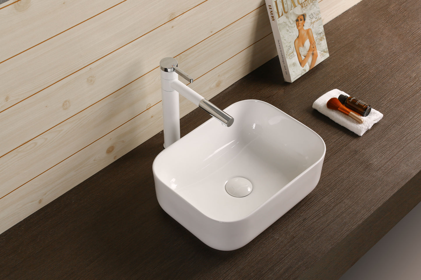 Gloss White 
Above Counter Basin 400*300*140