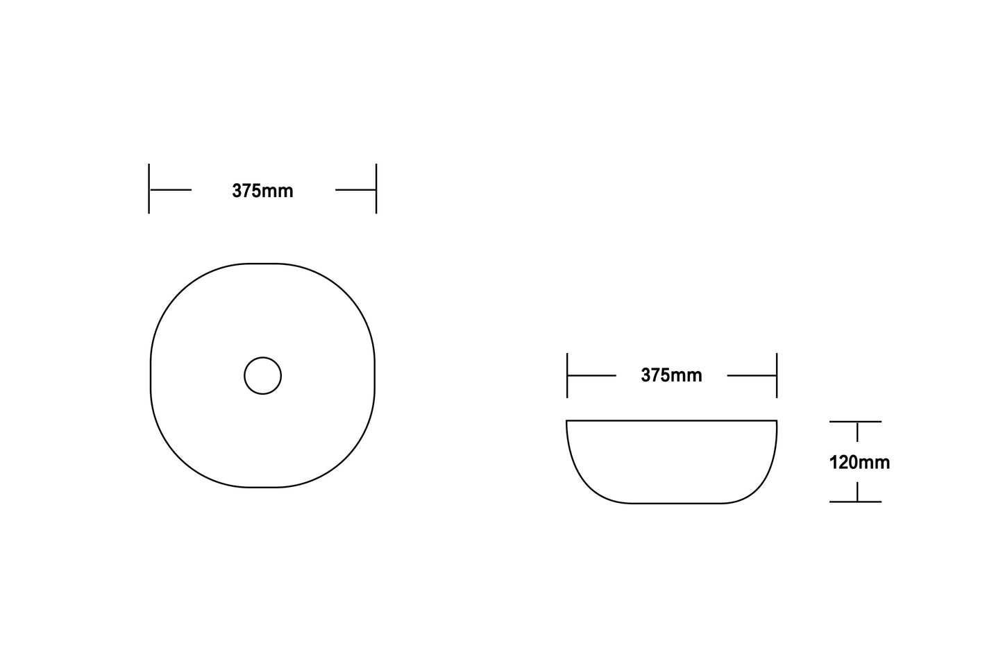 Gloss White 
Above Counter Basin 550*390*155