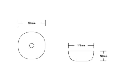 Gloss White 
Above Counter Basin 550*390*155