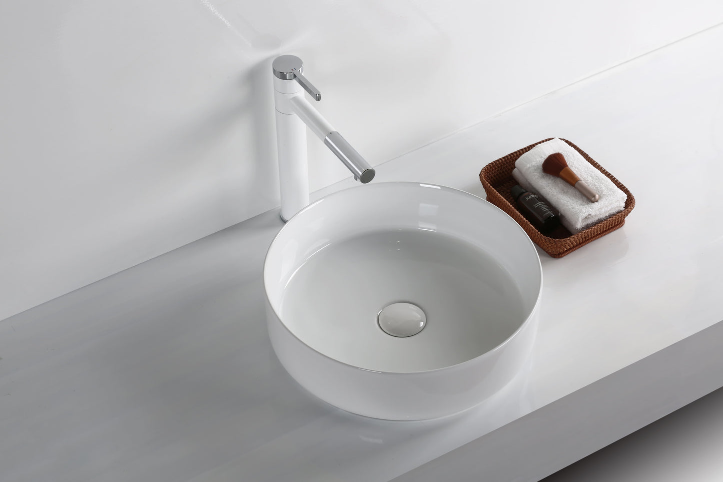 Gloss White 
Above Counter Basin 395*395*115