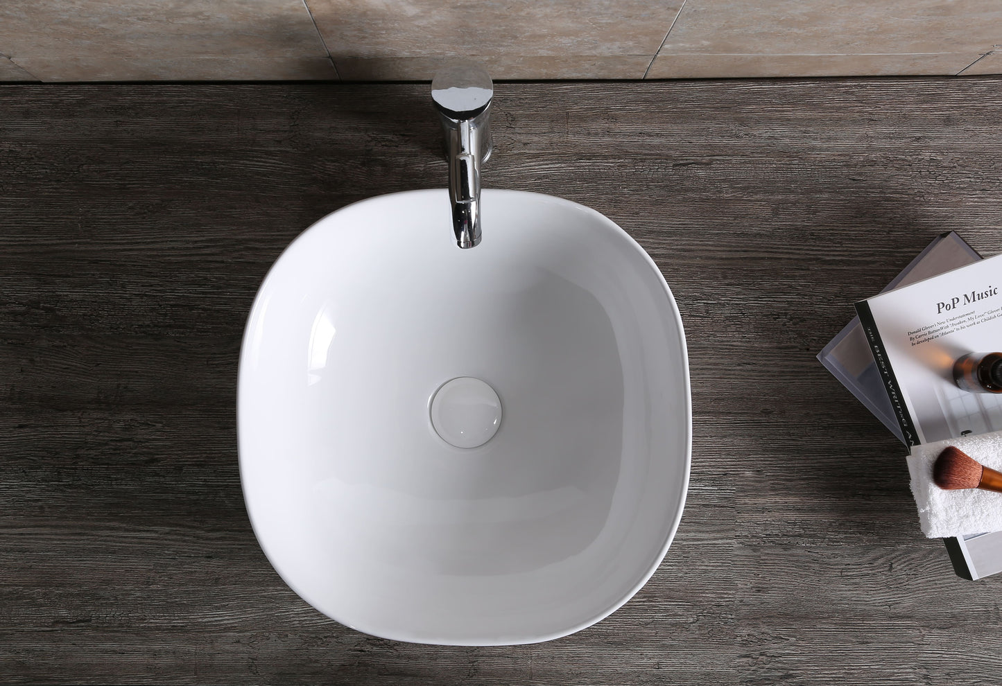 Gloss White 
Above Counter Basin 410*410*145