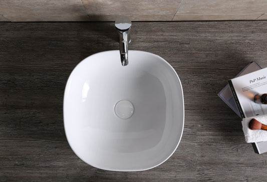 Gloss White 
Above Counter Basin 410*410*145