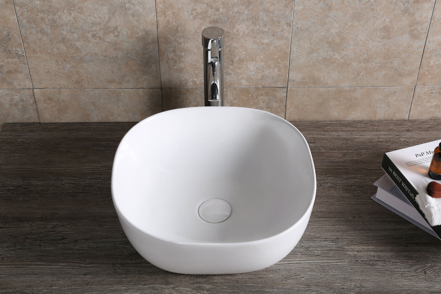 Gloss White 
Above Counter Basin 410*410*145