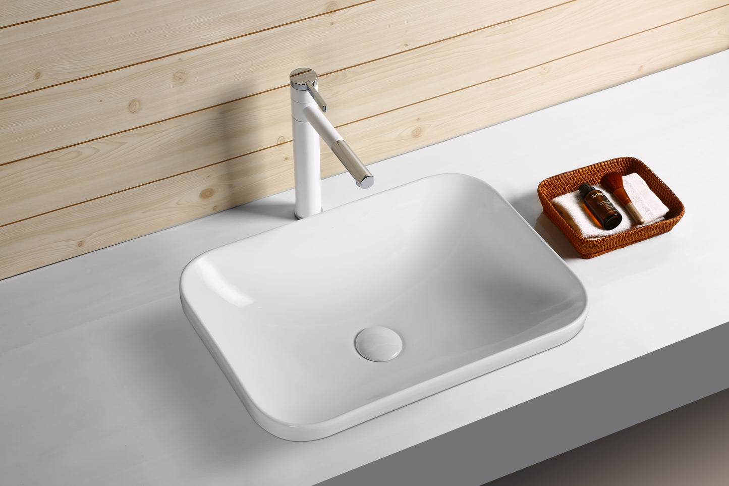 Gloss White 
Above Counter Basin 528*368*140