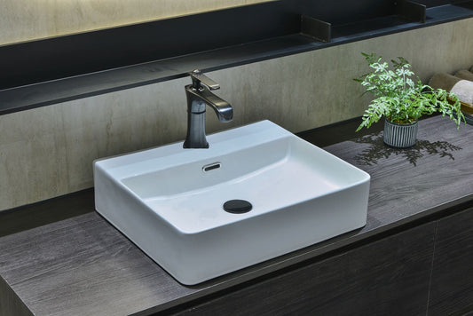 Gloss White
Above Counter  with 1 Tap Hole Basin 500*420*130