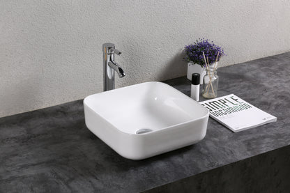 Gloss White
Above Counter Ceramic Basin 385*385*140