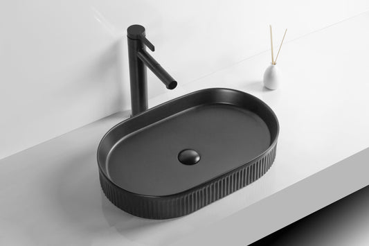Matte Black
Above Counter Ceramic Basin 595*375*105