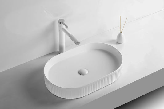 Gloss White
Above Counter Ceramic Basin 595*375*105