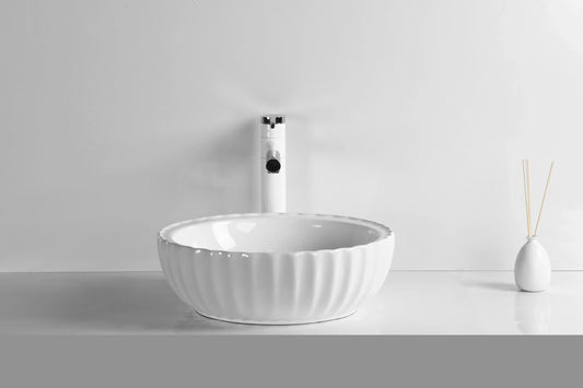 Gloss White
Above Counter Ceramic Basin 400*400*135